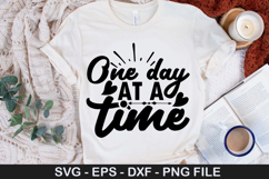 One day at a time SVG - Strong Woman Design Product Image 1