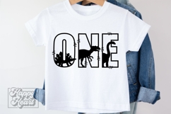 1st Birthday Boy Dinosaur SVG - One Dinosaur Birthday Shirt Product Image 4