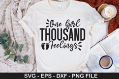 One Girl Thousand Feelings - Newborn SVG Design Product Image 1