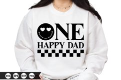 One Happy Dad SVG - Father&#039;s Day SVG Design Product Image 1