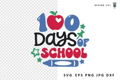 100 days of school svg for cricut