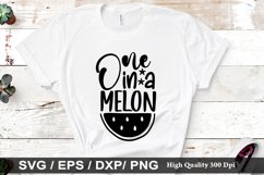 One in a Melon SVG - Beach Design Product Image 1