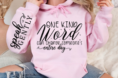 One kind word can change someones Sleeve Svg Design Product Image 3