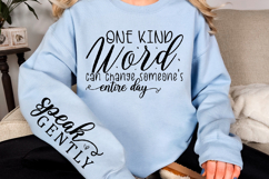 One kind word can change someones Sleeve Svg Design Product Image 2