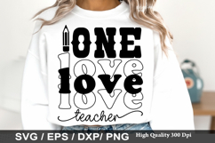 Boho Teacher SVG Design - My Class Is Full of Sweet Hearts Product Image 5