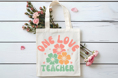 One Love Teacher SVG | Boho Teacher SVG | Teacher PNG Product Image 3