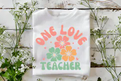 One Love Teacher SVG | Boho Teacher SVG | Teacher PNG Product Image 5