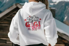 One Loved Gigi Valentine Pencil Coquette Bow SVG PNG Product Image 3