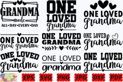 One Loved Grandma SVG | Loved Grandma SVG | Grandma SVG |PNG Product Image 1