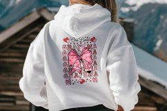 One Loved Grandma Valentine Pencil Coquette Bow SVG PNG Product Image 3