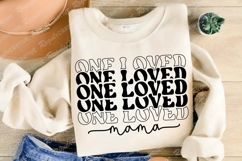 One Loved Mama SVG Design, Mother&#039;s Day T-shirt Design Product Image 3