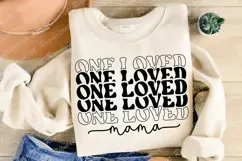 One Loved Mama SVG Design, Mother's Day T-shirt Design Product Image 3