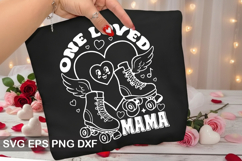 One Loved Mama - Retro Valentine Design Product Image 1