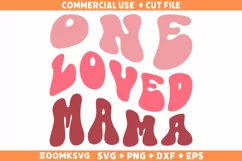 One loved mama SVG, Funny valentine SVG laser cut files Product Image 1