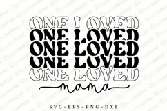 One Loved Mama SVG Design, Mother's Day T-shirt Design Product Image 1