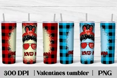 Valentines day sublimation tumbler wrap 20 Oz, messy bun tumbler design, Valentines tumbler wrap, Valentines messy bun.