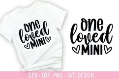 One loved mini - Valentine&#039;s Day SVG Design Product Image 1