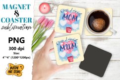 Mother's day magnet design/Mother's day coaster sublimation Product Image 1