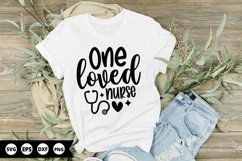 One loved nurse - Nurse SVG Design Product Image 1