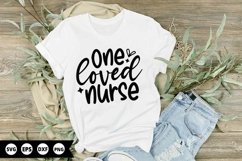 One loved nurse - Nurse SVG Design Product Image 1