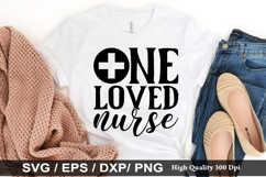 One loved nurse SVG - Nurse Design Product Image 1