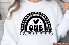 One loved teacher SVG Product Image 1