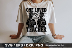 One Loved Teacher - Teacher SVG Design Product Image 1
