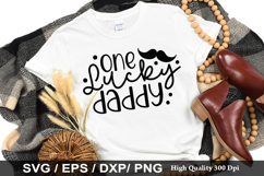 One lucky daddy SVG - Father&#039;s Day Design Product Image 1
