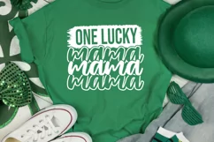 One Lucky Mama Svg | St Patricks Day Svg | SVG PNG DXF EPS Product Image 1