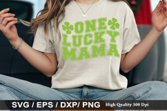 One Lucky Mama - St. Patrick's Day SVG Design Product Image 1