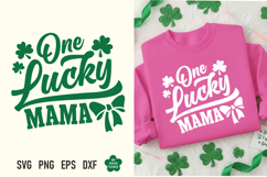 This St Patricks day One Lucky Mama Svg Png is great for creating wonderful T-shirts, hoodies, tote bags, mugs, tumblers, decorations, stickers