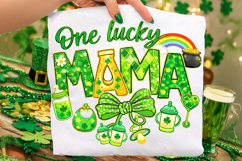 One Lucky Mama PNG, St Patrick's Day PNG, Mom Lucky PNG Product Image 1