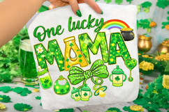 One Lucky Mama PNG, St Patrick's Day PNG, Mom Lucky PNG Product Image 2