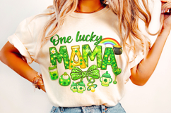 One Lucky Mama PNG, St Patrick's Day PNG, Mom Lucky PNG Product Image 3