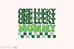One Lucky Mommy SVG, St Patrick's Day PNG T-shirt Design Product Image 1