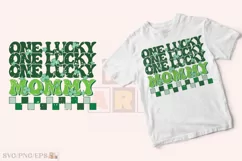 One Lucky Mommy SVG, St Patrick's Day PNG T-shirt Design Product Image 2