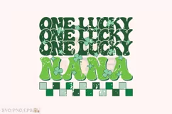 One Lucky Nana SVG, St Patrick's Day PNG T-shirt Design Product Image 1