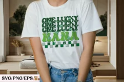 One Lucky Nana SVG, St Patrick's Day PNG T-shirt Design Product Image 3