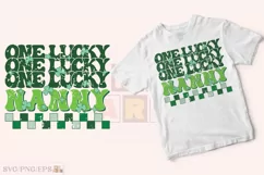 One Lucky Nanny SVG, St Patrick's Day PNG T-shirt Design Product Image 2