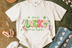 One Lucky Nurse PNG, St Patrick's Day Nurse PNG, Lucky Nurse Product Image 5