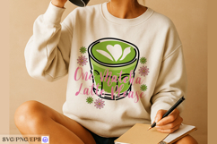 One Matcha Latte Please Hand-drawn SVG PNG T-shirt Design Product Image 3
