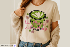 One Matcha Latte Please Hand-drawn SVG PNG T-shirt Design Product Image 4
