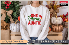 One Merry Auntie SVG | Christmas SVG | Holiday SVG | Xmas Product Image 1