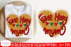 One Merry Mum PNG for Sublimation | Christmas Mum PNG Product Image 1