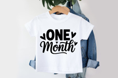 One Month SVG | Baby SVG | Newborn SVG Product Image 3