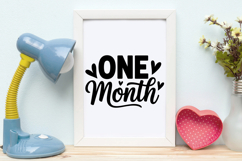 One Month SVG | Baby SVG | Newborn SVG Product Image 4