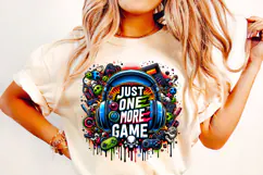 Just One More Game, Game Controller PNG, Gamer PNG, Gaming Product Image 2