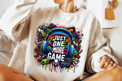 Just One More Game, Game Controller PNG, Gamer PNG, Gaming Product Image 1