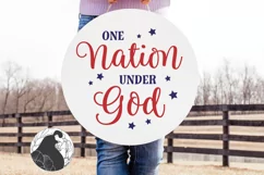 4th of July SVG, One Nation Under God SVG, Patriotic SVG Product Image 1