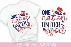 One nation under god SVG - 4th of July SVG Design Product Image 1